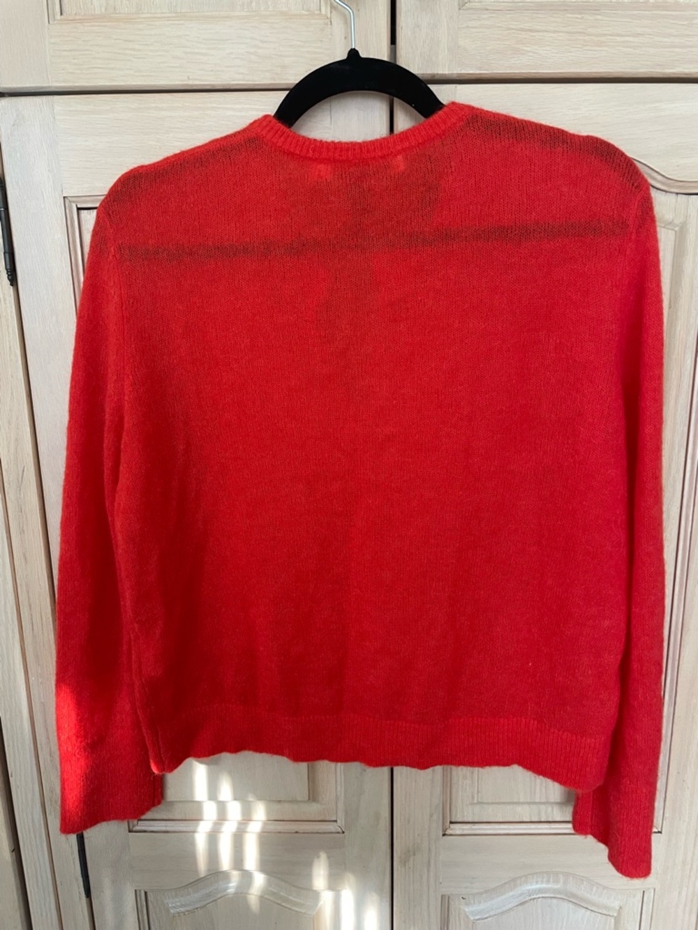Something to Hold Orangey/Red White Button Deli Cardigan - Picture 4 of 5